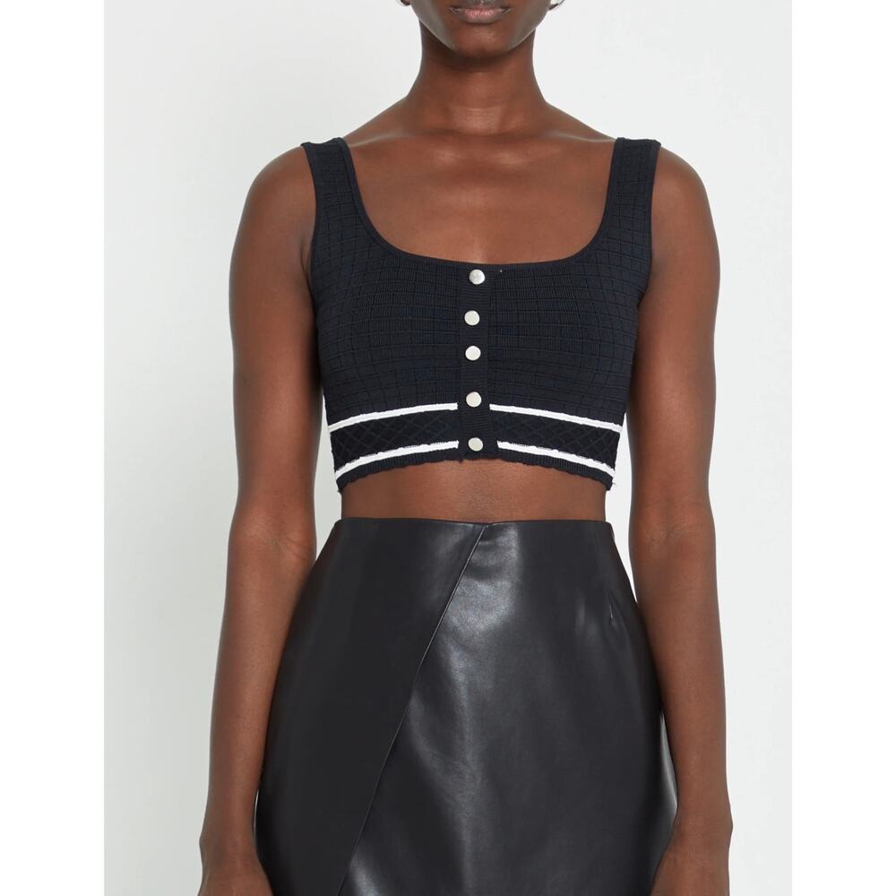 $88 New Caara Lea crop top black sz small